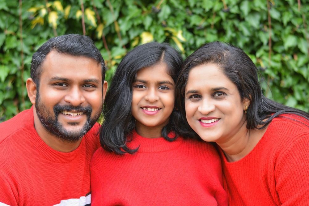 Candid family portraits in London
