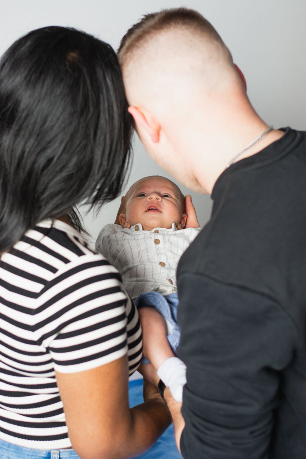 Candid family portraits in London