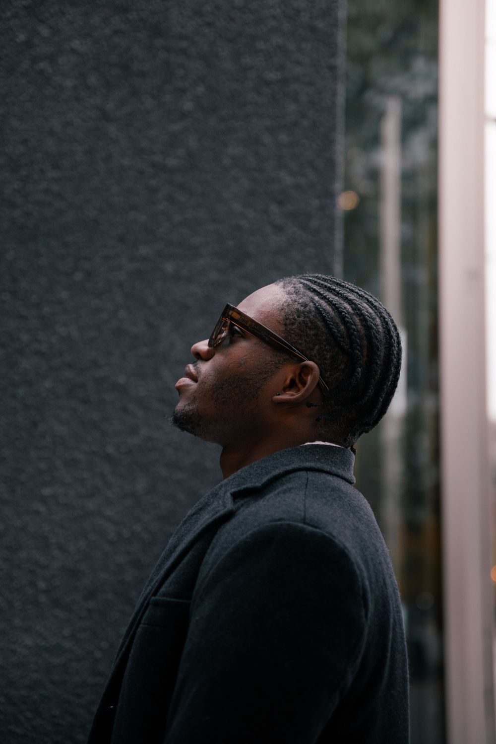 black male model  street photography
