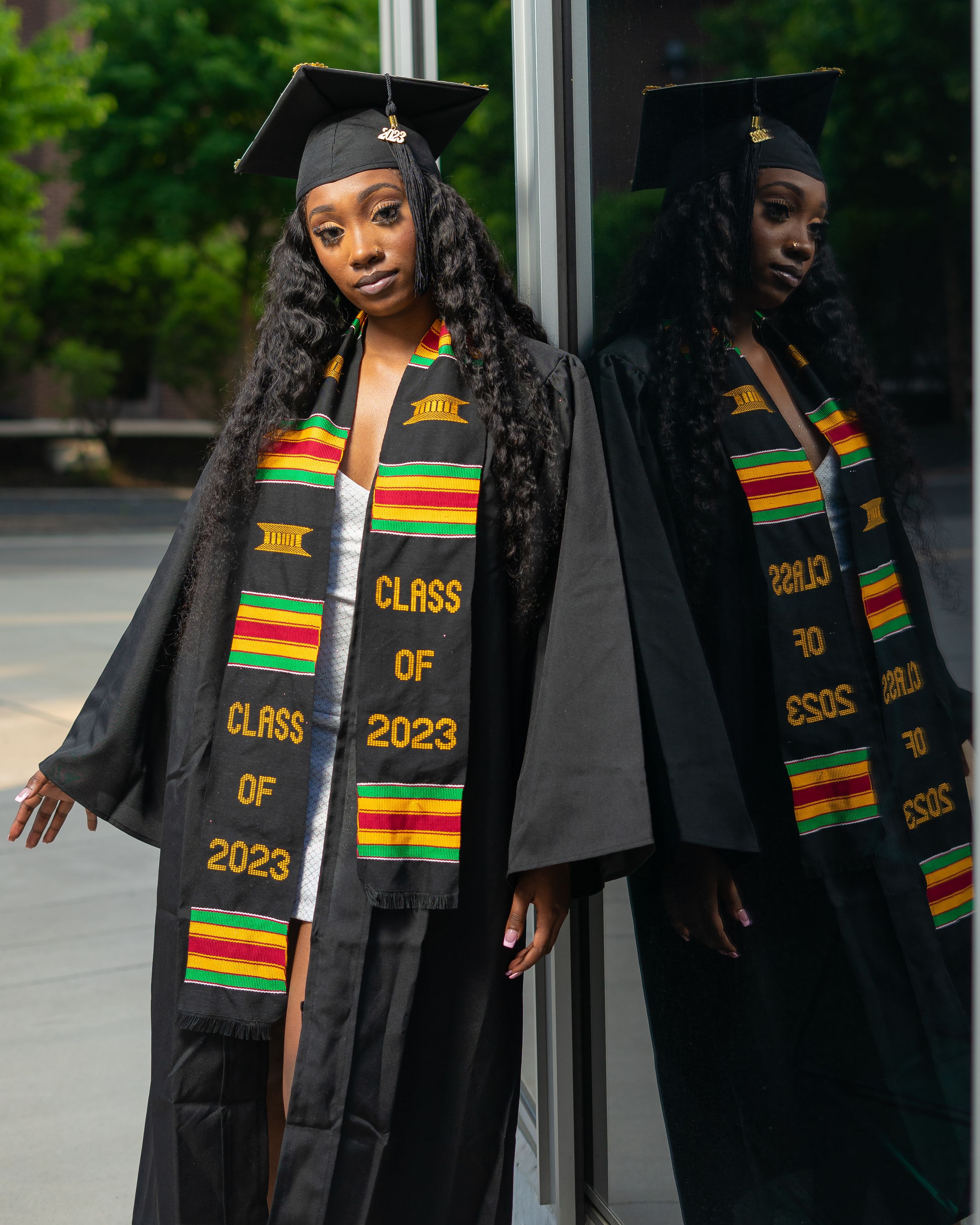 black girl college graduate