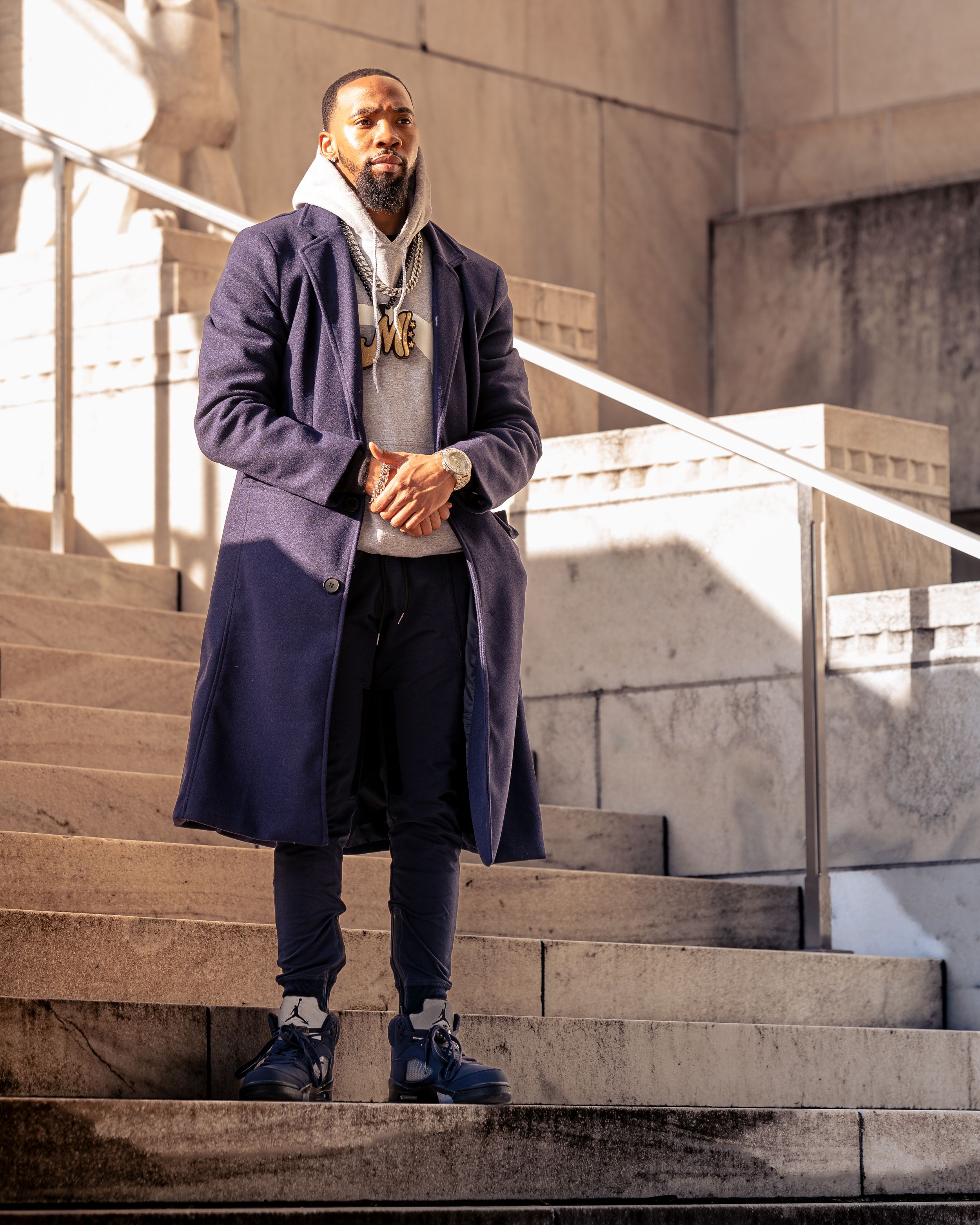 African American man outdoor portrait