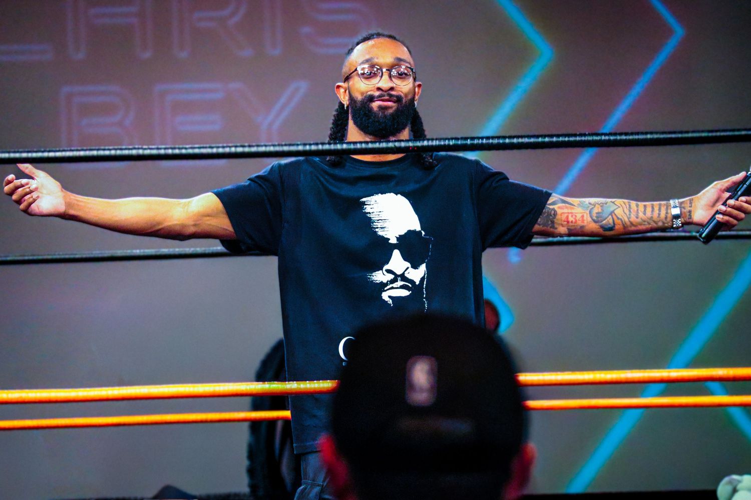 Professional wrestler Chris Bey at Future Stars of Wrestling in Las Vegas, Nevada.