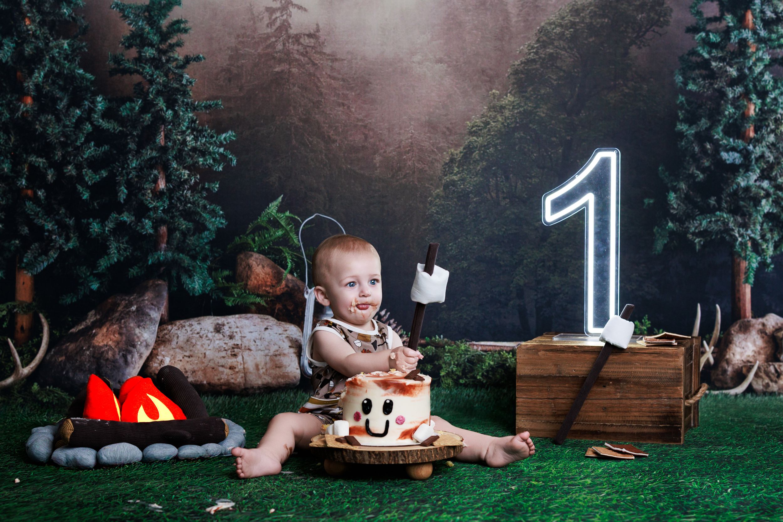 Cake smash photography, cake smash, cake smash photos, milestone photos, 1 year old photos