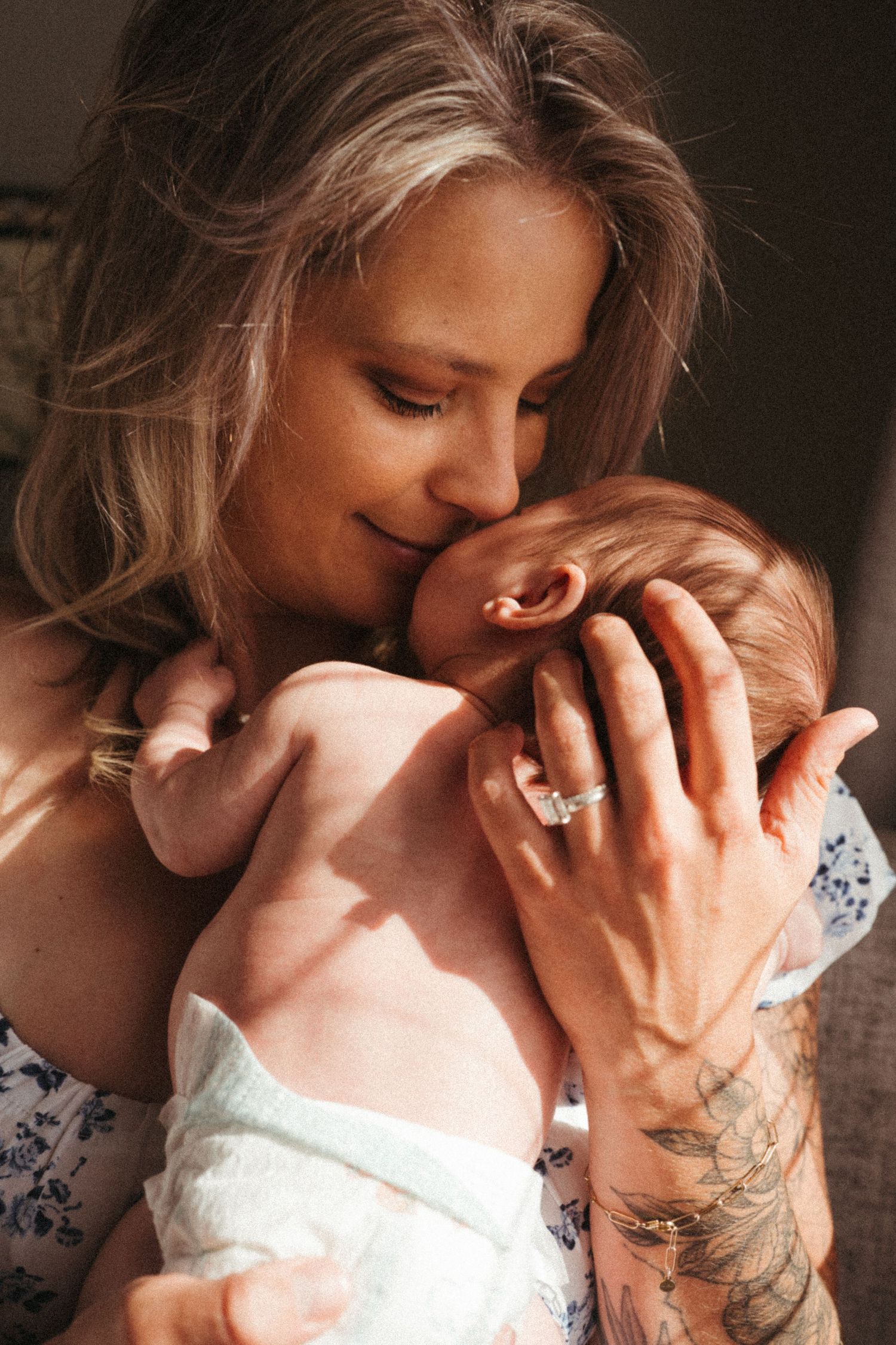Intimate portrait sequence showing affectionate moments in dramatic lighting.