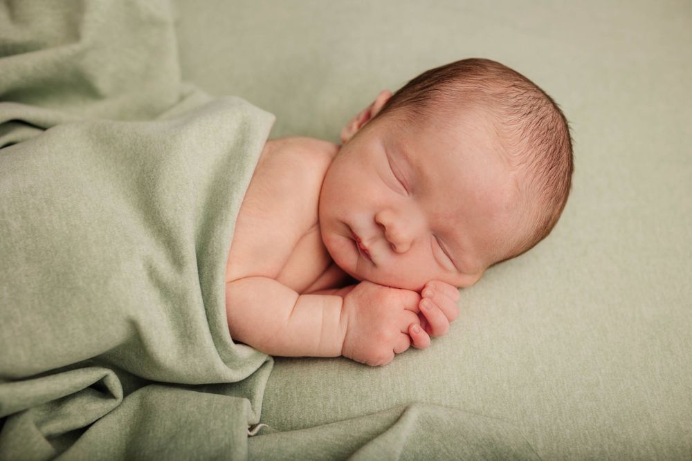 Newborn photography at Lynette Matthews Photography studio, Lord Street, Southport