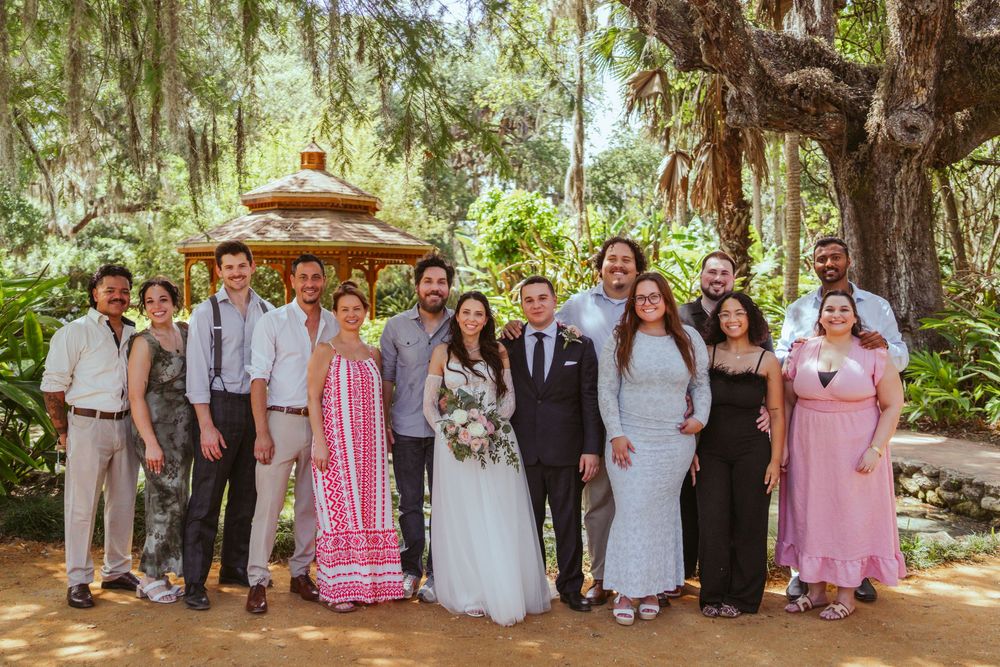Washington Oaks Gardens State Park Wedding in Palm Coast, Florida. Family wedding photography.