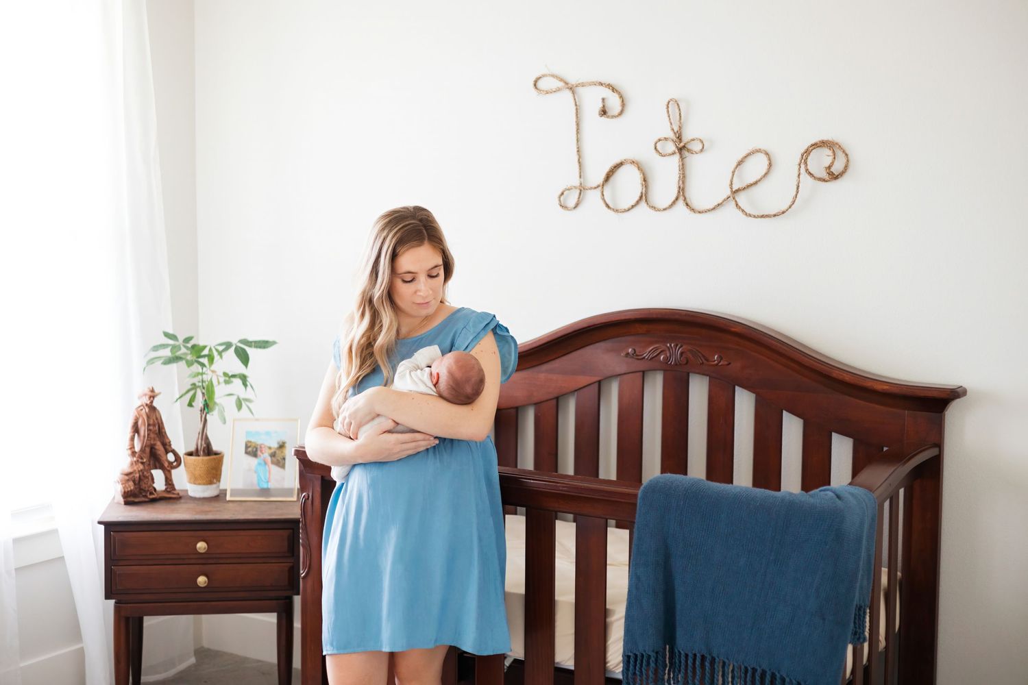 Lifestyle Newborn Photography in home. Waxahachie TX, Ellis County