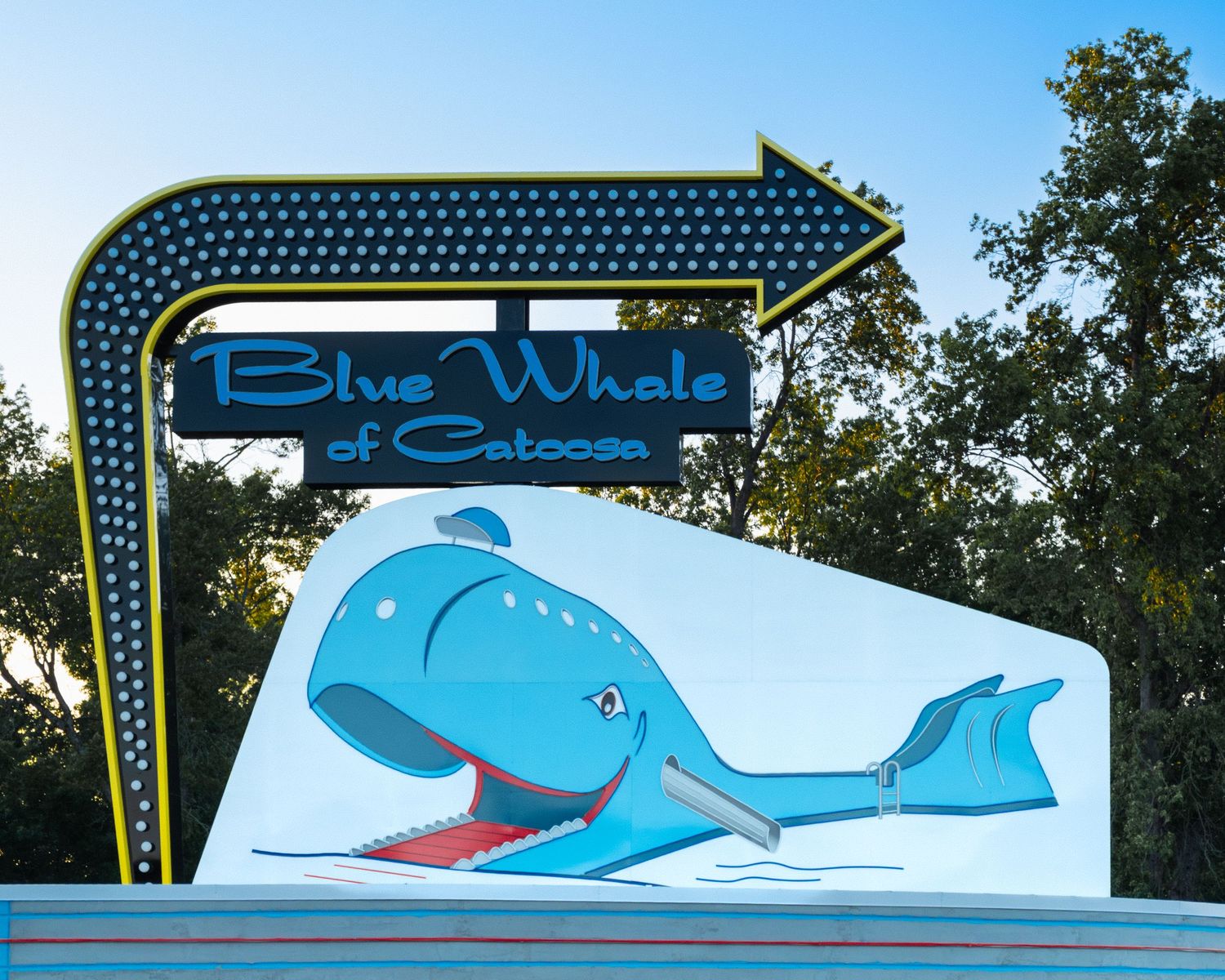 1. Blue Whale of Catoosa sign. June 10, 2026.