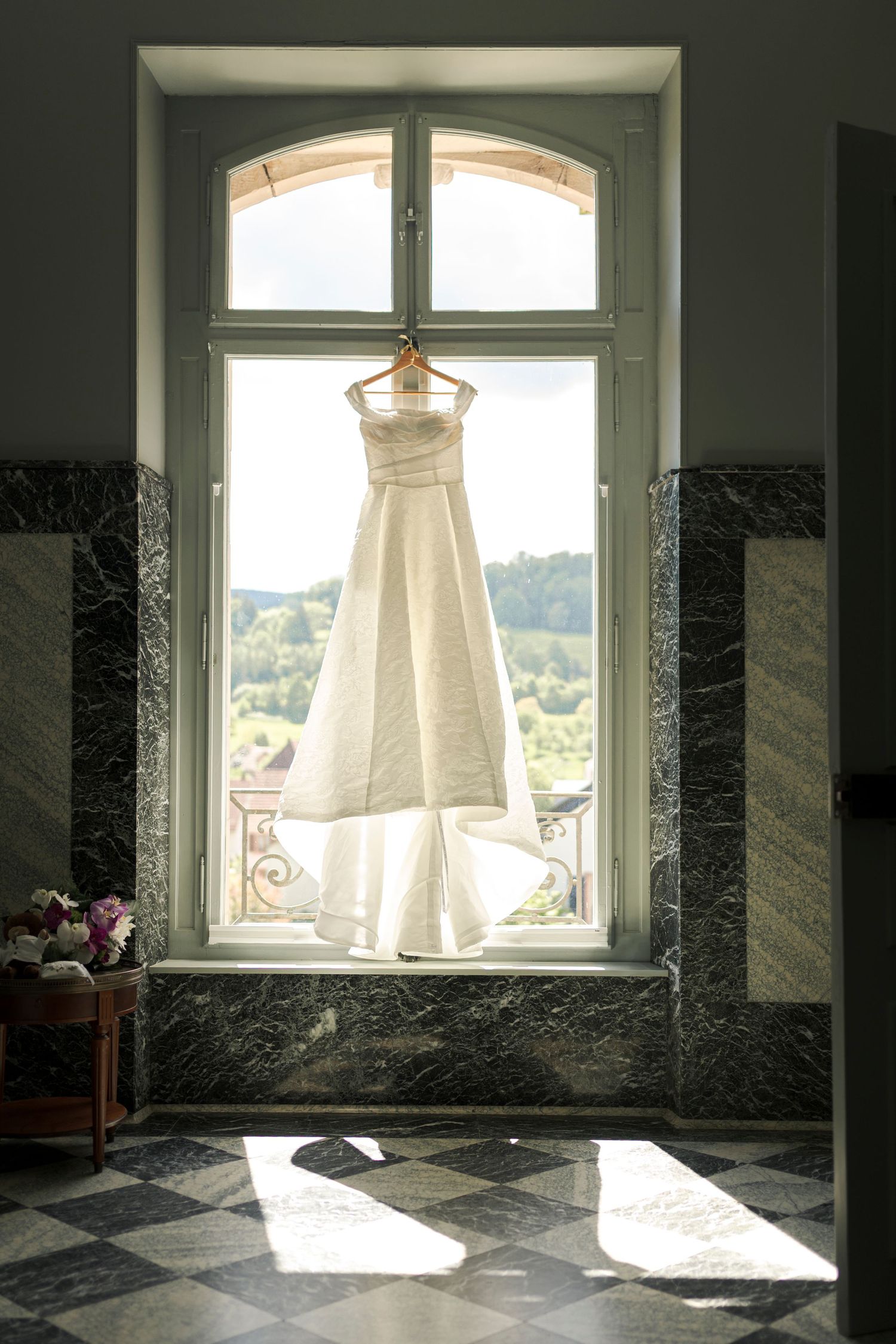 La robe de mariée au château Burrus