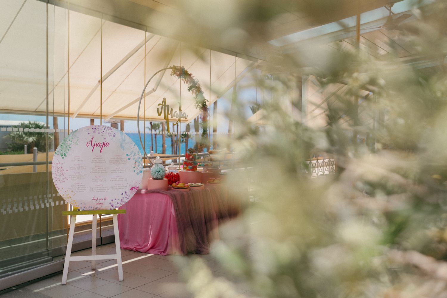 Christening reception in Paphos, Cyprus.
