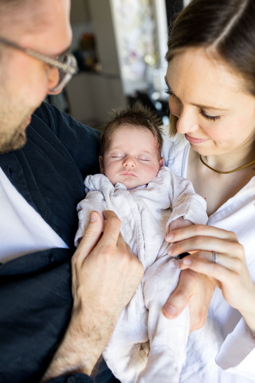 classic newborn photos at home