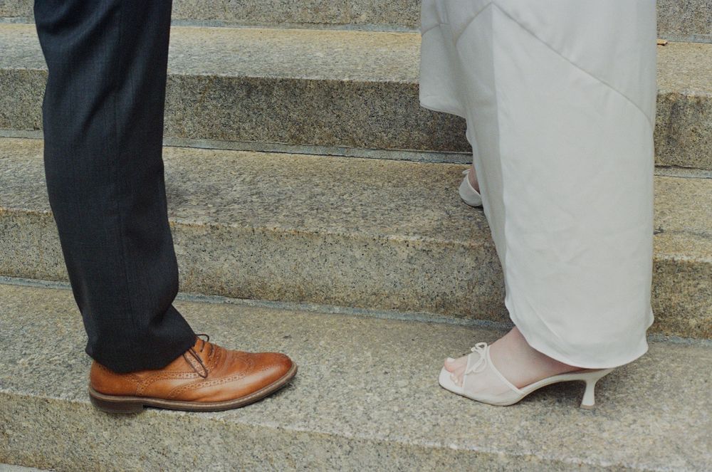 NYC City Clerk Office elopement photographer on 35mm film