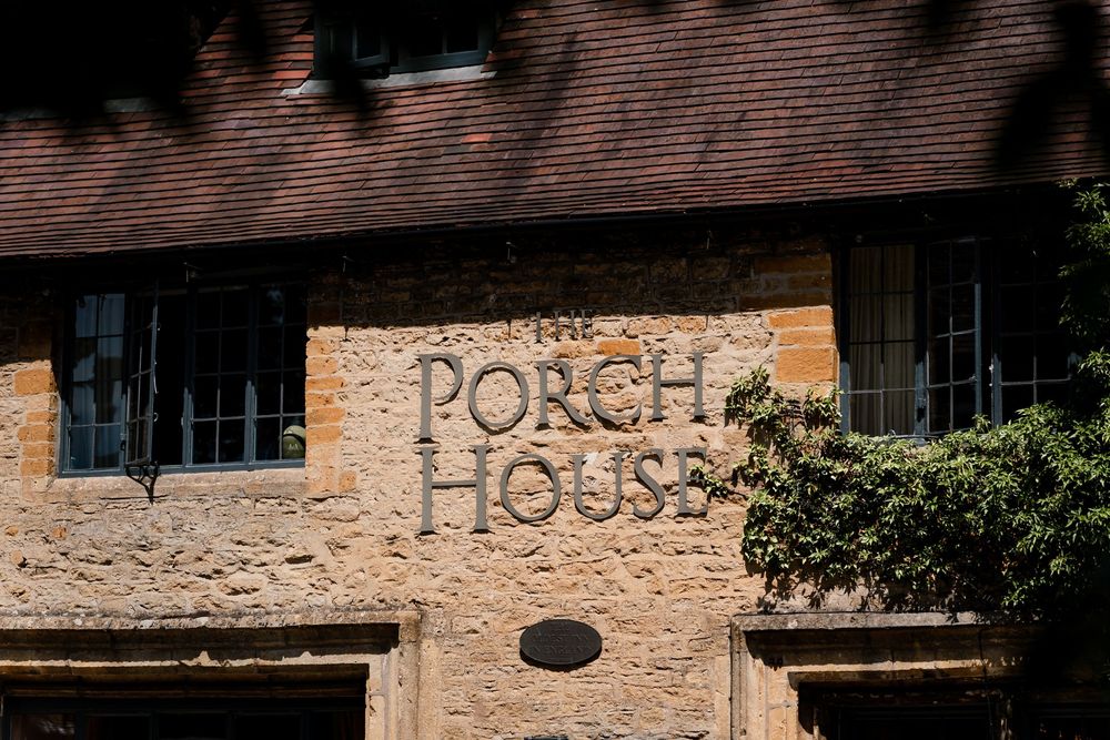 the porch house, cotswolds wedding, stow in the wold