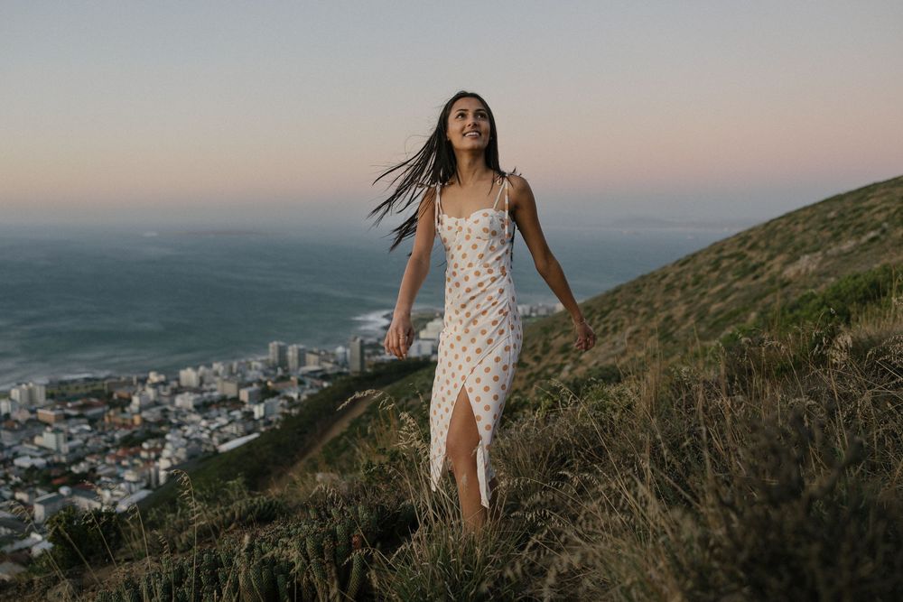 Sunset proposal location at Signal Hill overlooking Cape Town with Christene de Coning Photography