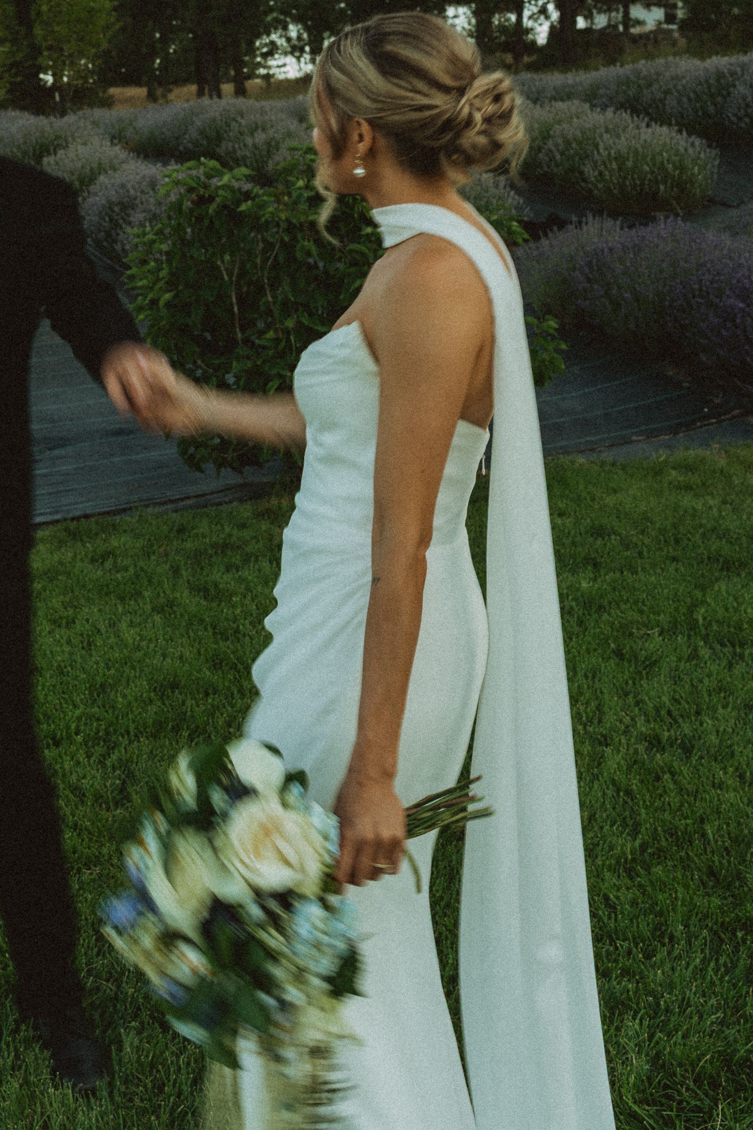 Elegant close-up bridal portrait