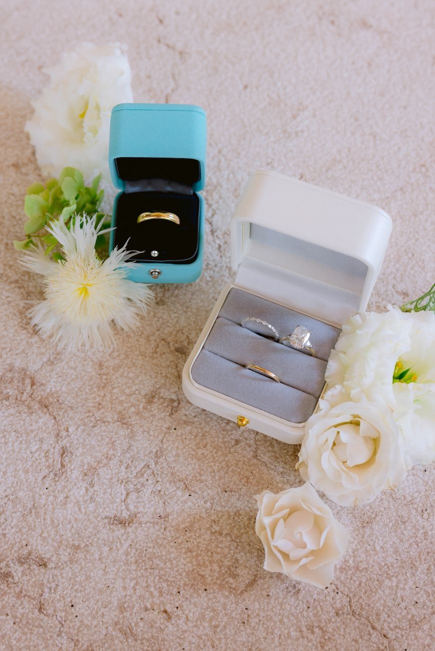Wedding rings for a destination wedding at Lake Garda, Italy.