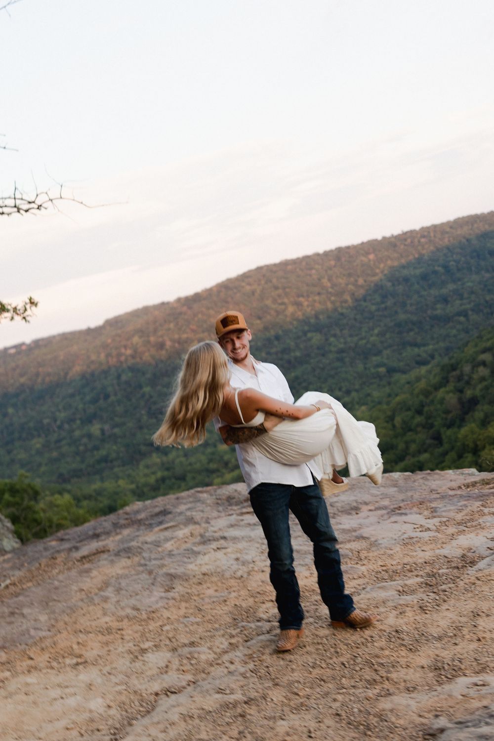 Whitakers point engagement photos