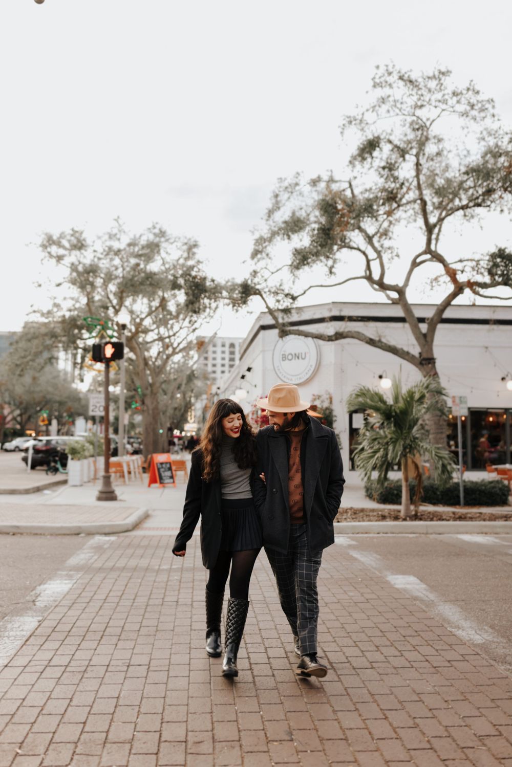 Downtown St Pete couples session shot by Indigo River Photo, Downtown St Pete engagement shoot by Indigo River Photo