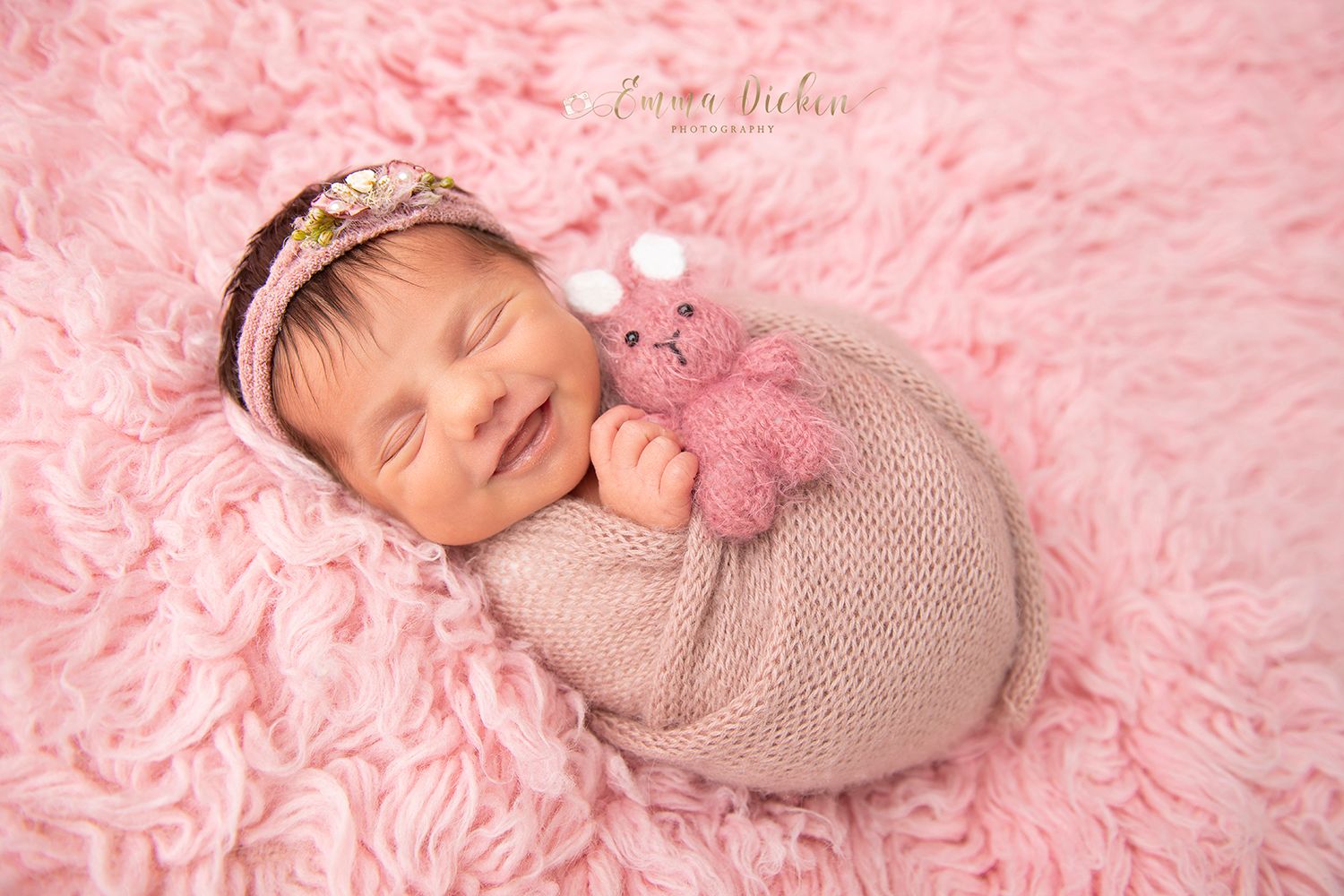 newborn girl photographed at studio in Great Heck near Selby in yorkshire
