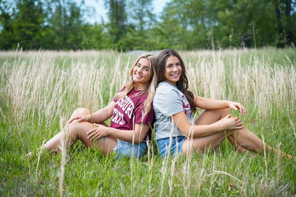 senior session, best friends, college