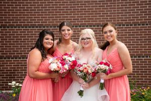 Bride and bridemaids