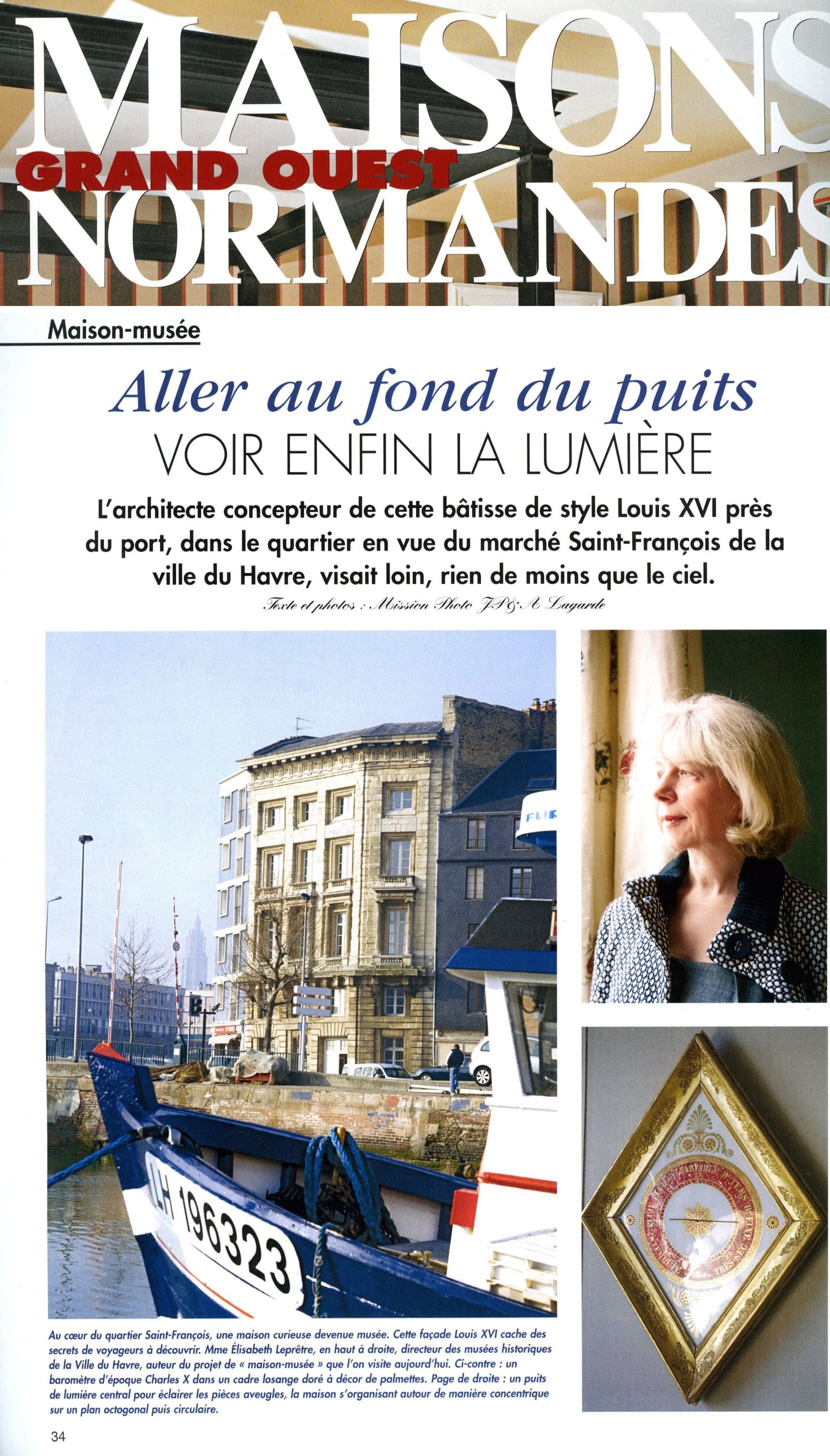 Couverture du magazine Maisons Normandes présentant un reportage sur l’architecture et le patrimoine normands.