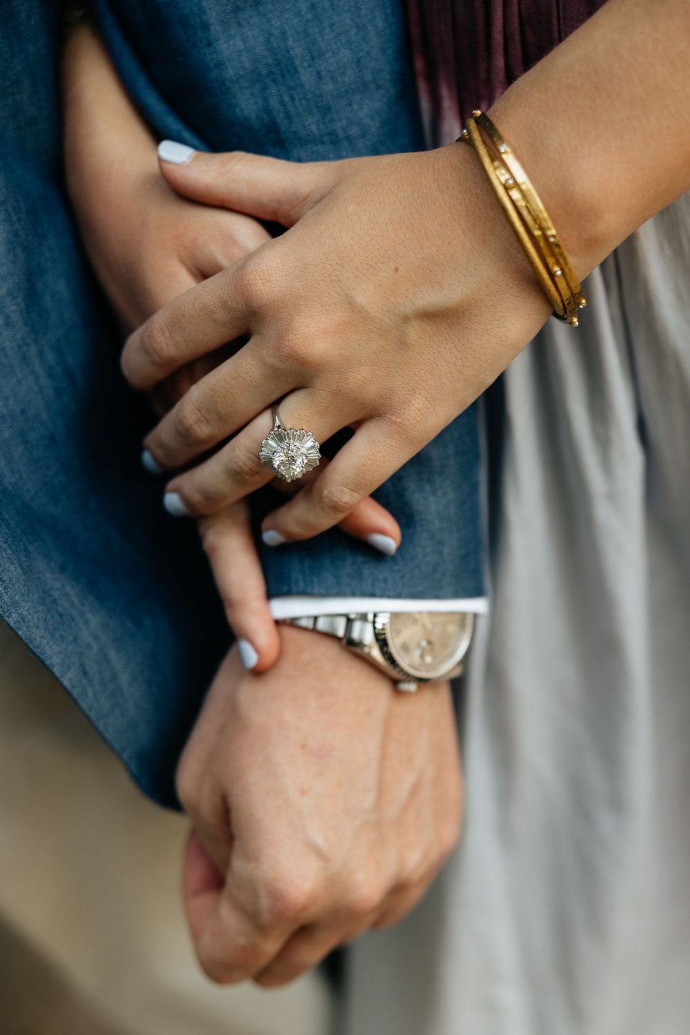 Proposal with greenery in Jacksonville, FL. Jacksonville Proposal Photographer, Jacksonville Engagement Photographer - Lindsay McDow Photo
