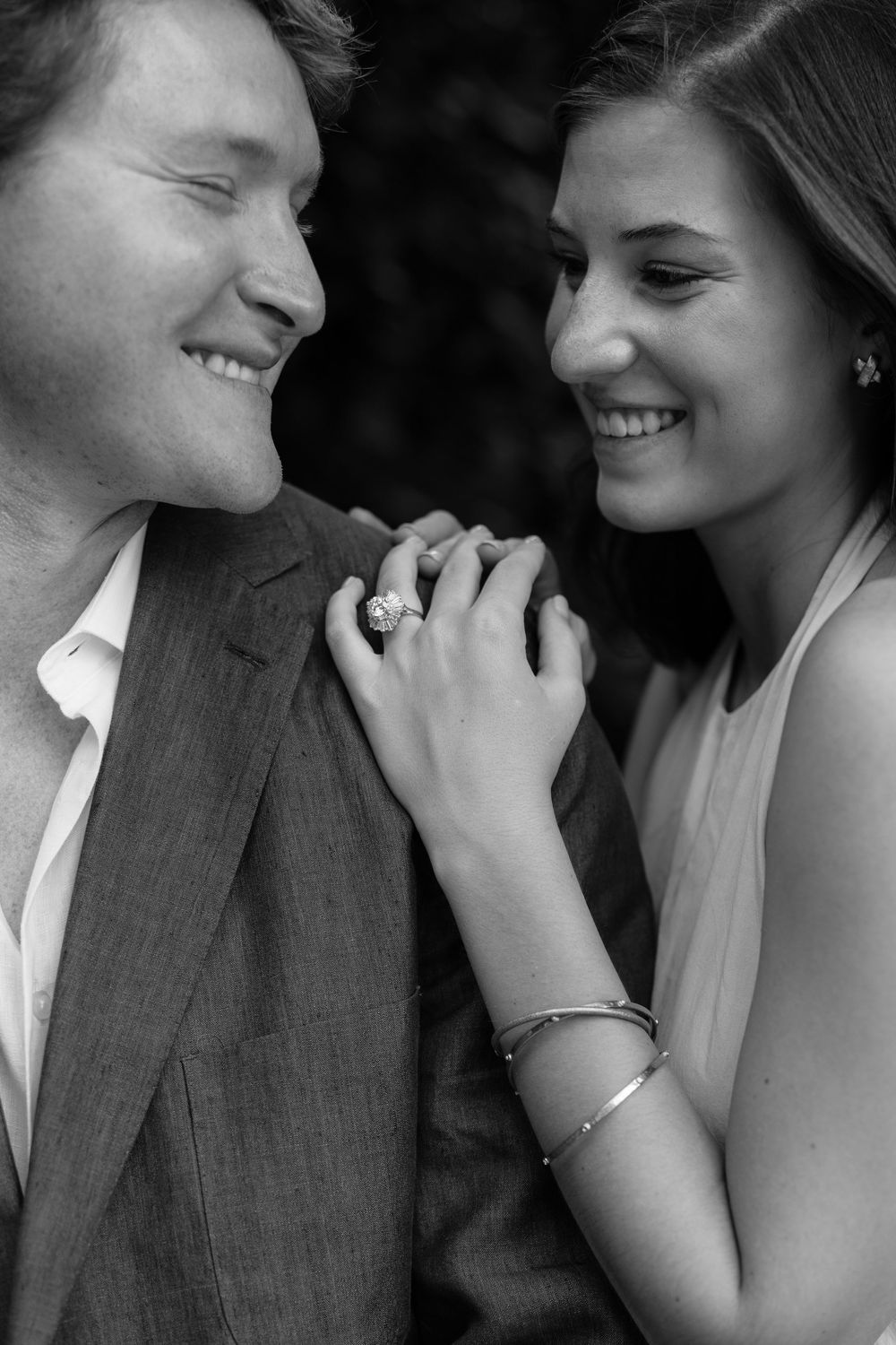 Proposal with greenery in Jacksonville, FL. Jacksonville Proposal Photographer, Jacksonville Engagement Photographer - Lindsay McDow Photo