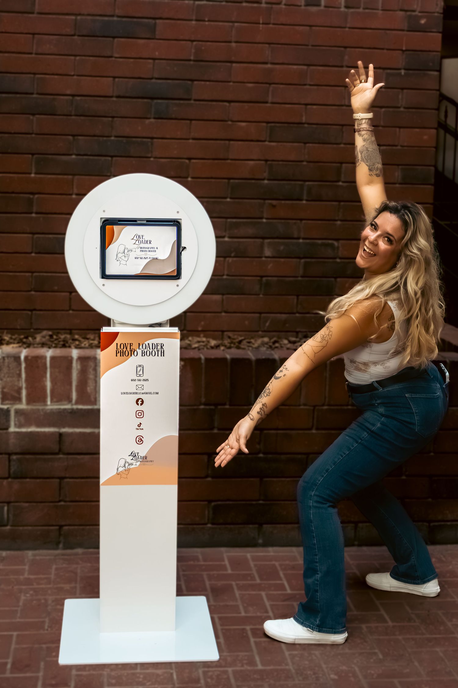 Photo Booth set up reference. More than just photos, we offer a rental to enhance your next event.