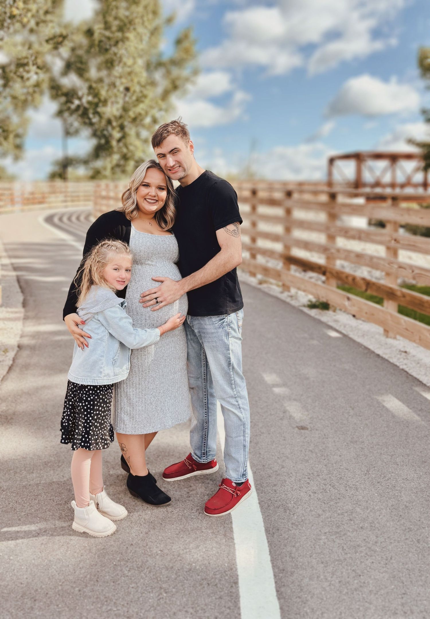 Family smiling during family photography session
