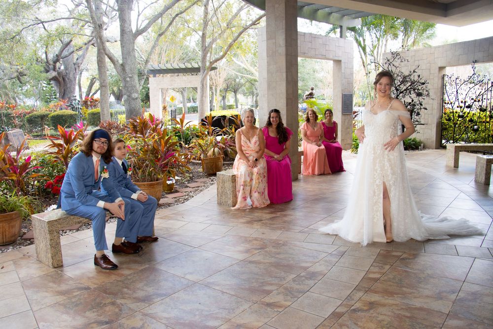 Editorial style wedding photography at St Paul's Catholic Church, Tampa, Florida.