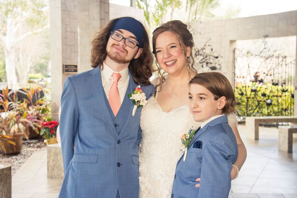 Editorial style wedding photography at St Paul's Catholic Church, Tampa, Florida.