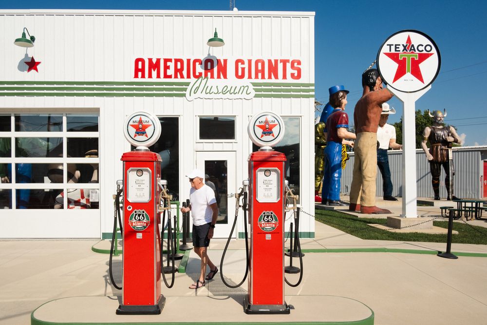 The American Giants Museum in Atlanta, IL on Route 66. September 3, 2026. Photo: David Manning.