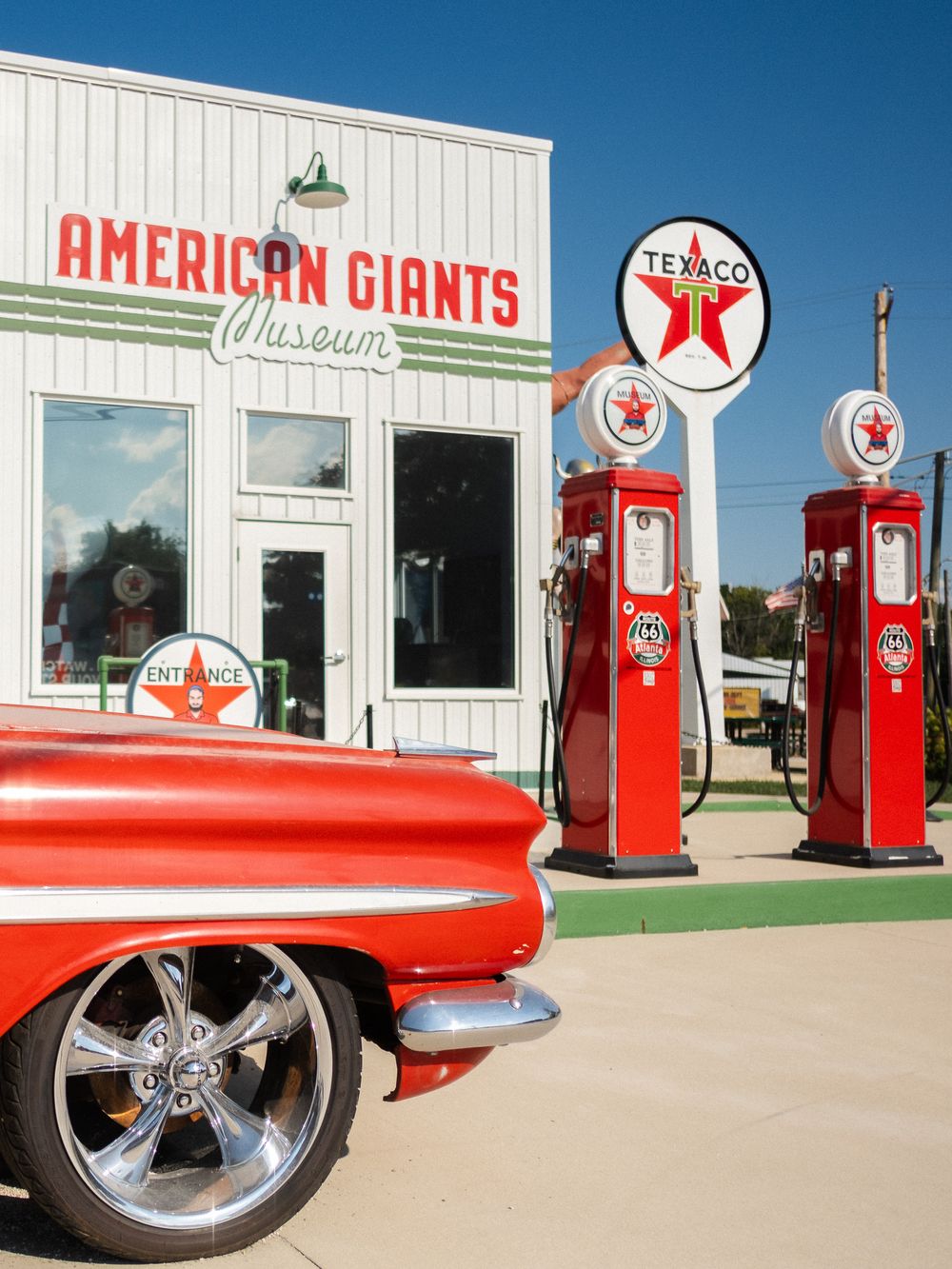 The American Giants Museum in Atlanta, IL on Route 66. September 3, 2026. Photo: David Manning.