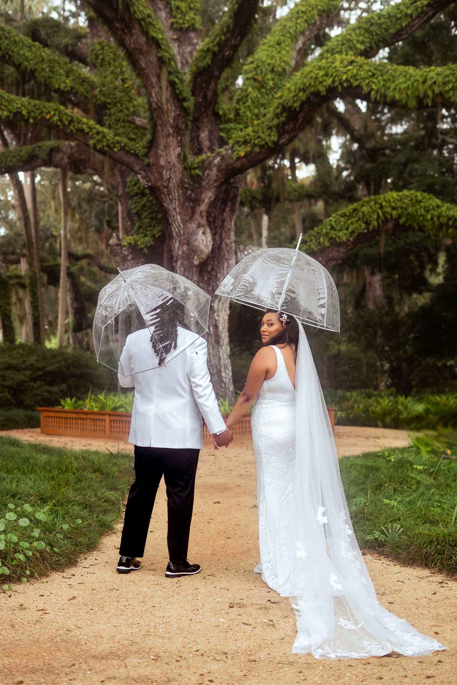 Washington Oaks Gardens State Park Wedding portraits in Palm Coast, Florida. First look Photography.