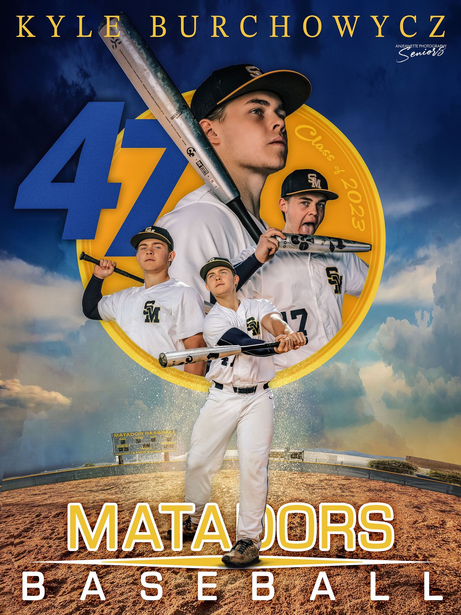 Paradise Valley Arizona Team Sports Banner Pictures by Anjeanette Photography Graduation High School Seniors scottsdale