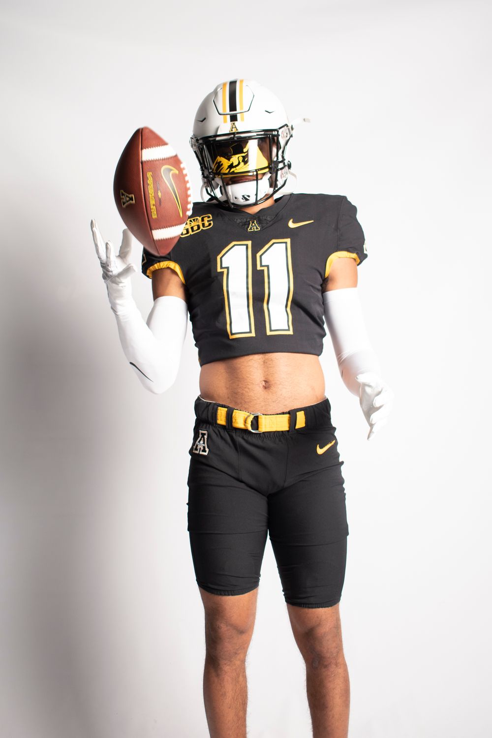 Appalachian State University Football Player Studio Portrait