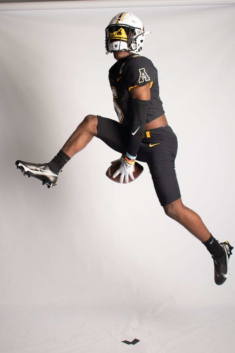 Appalachian State University Football Player Studio Portrait