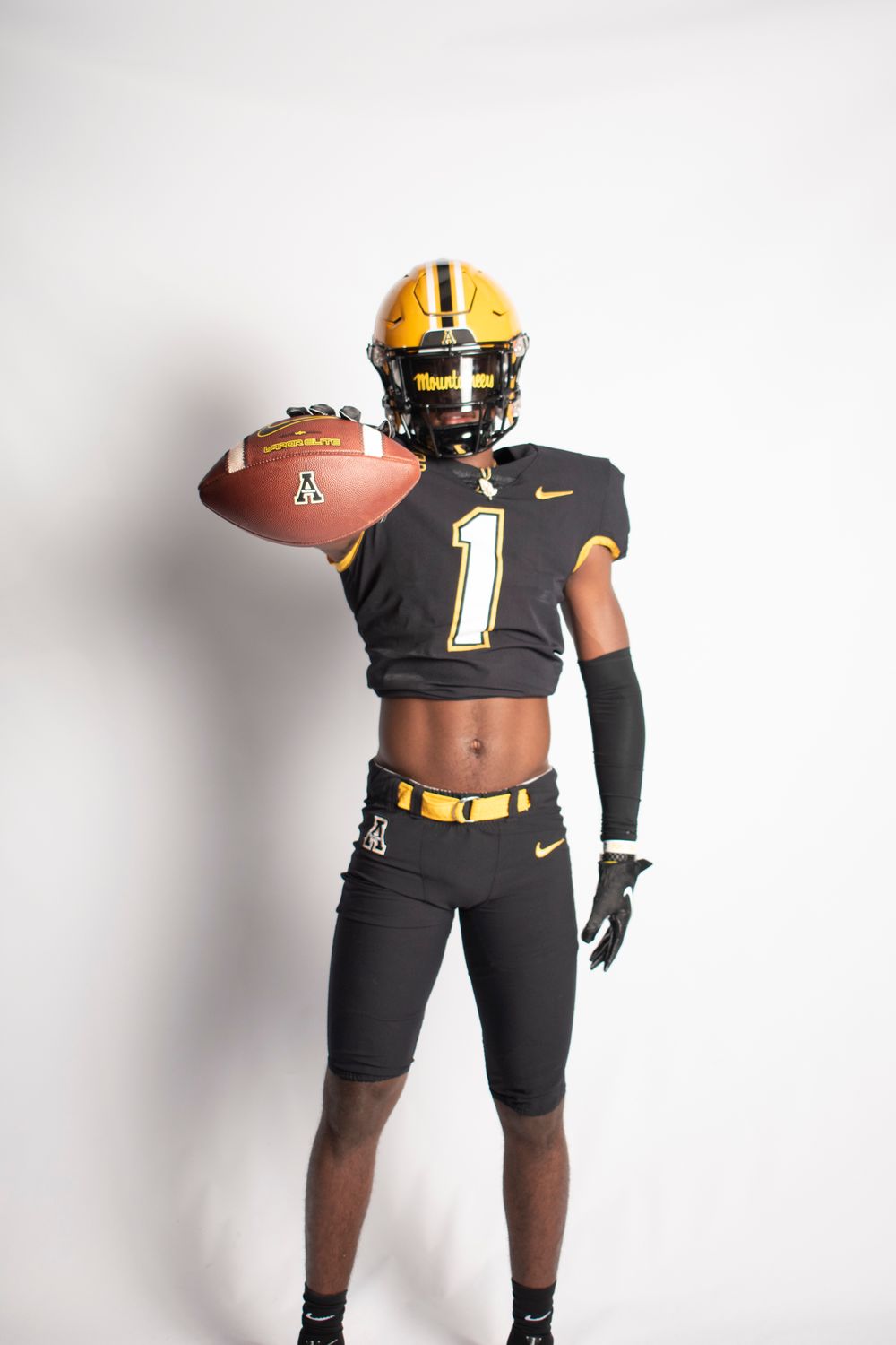 Appalachian State University Football Player Studio Portrait