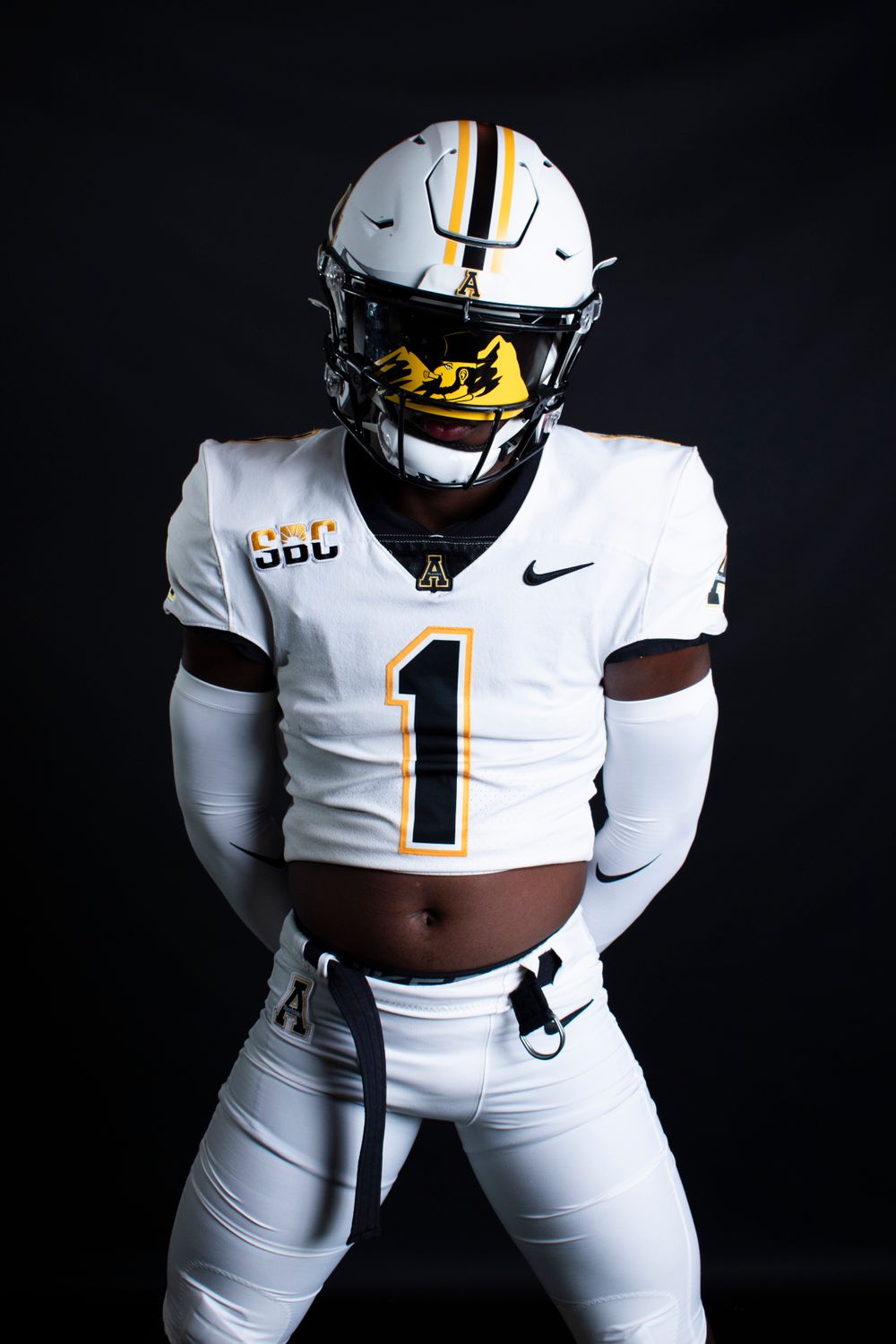 Appalachian State University Football Player Studio Portrait