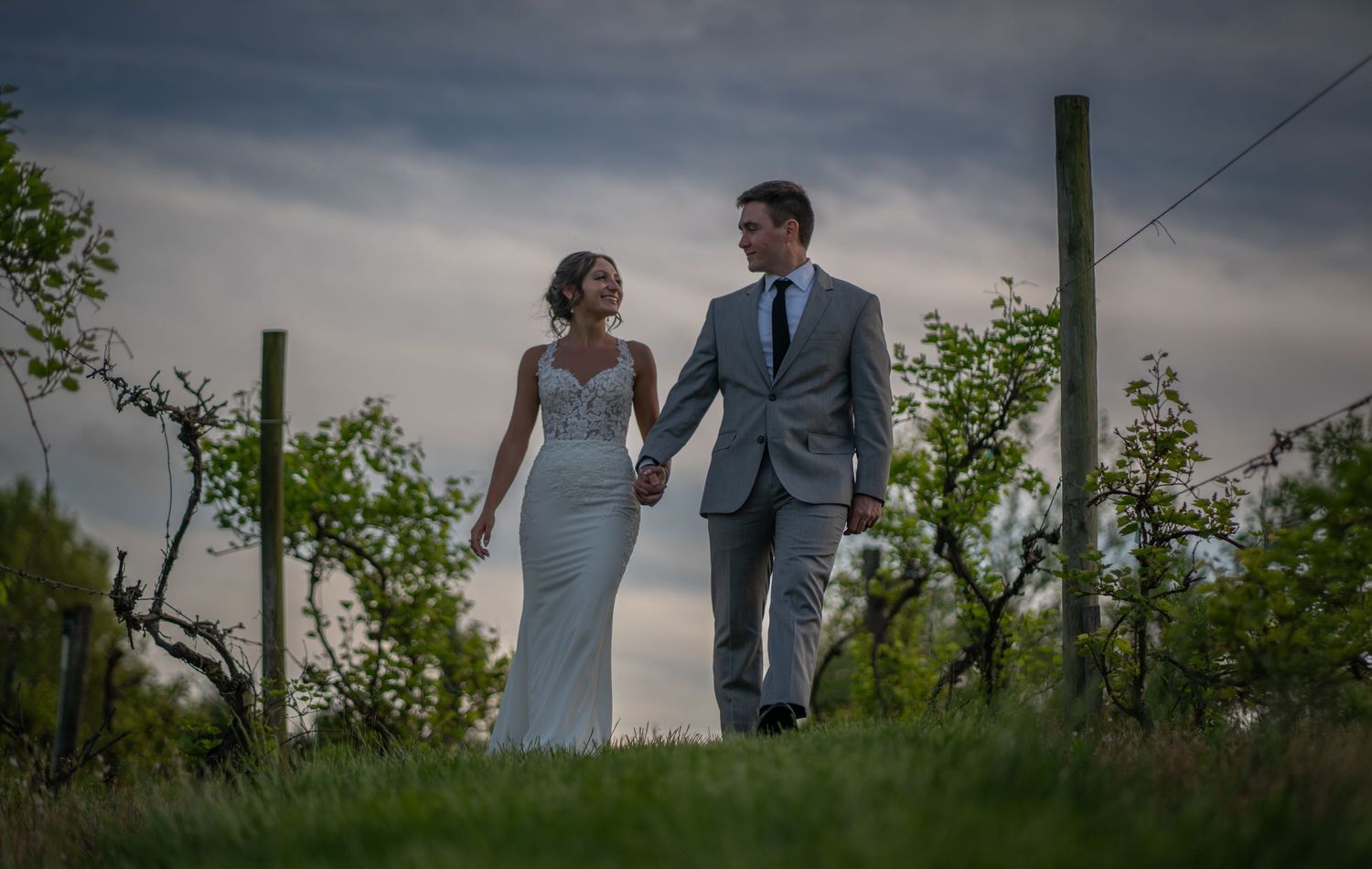 hand in hand Romantic outdoor wedding couple photography session in ohio