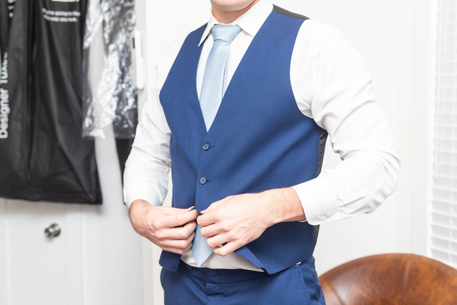groom getting ready