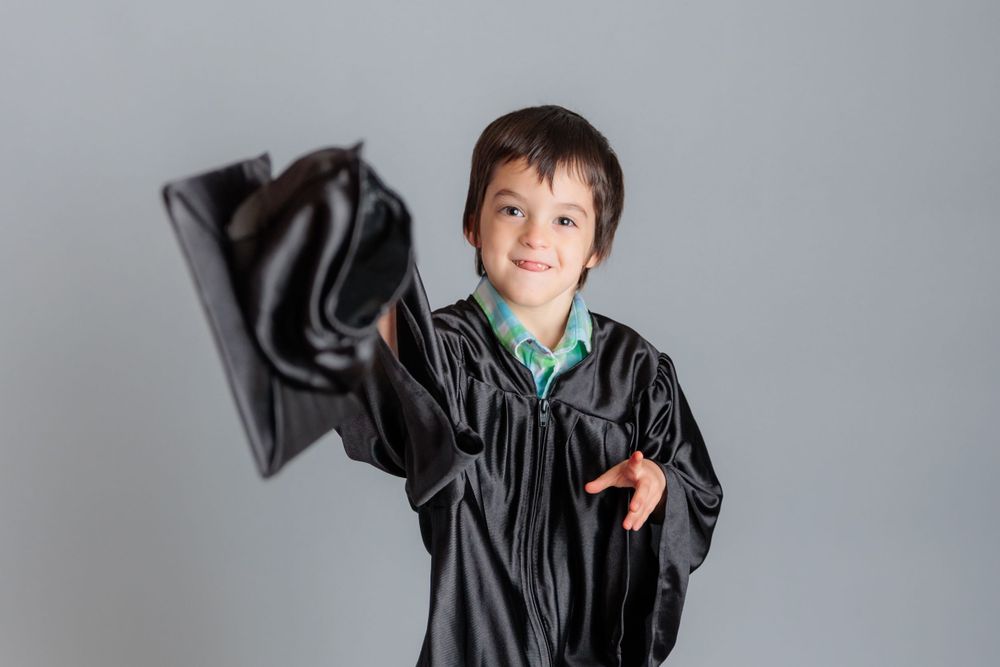 prek graduation session studio clayton nj savage backdrop fashion gray malaga franklinville pitman glassboro elk