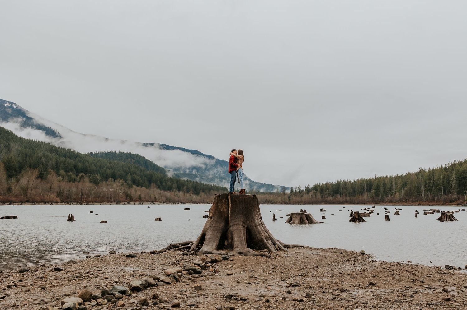 Rattlesnake lake engagement photos