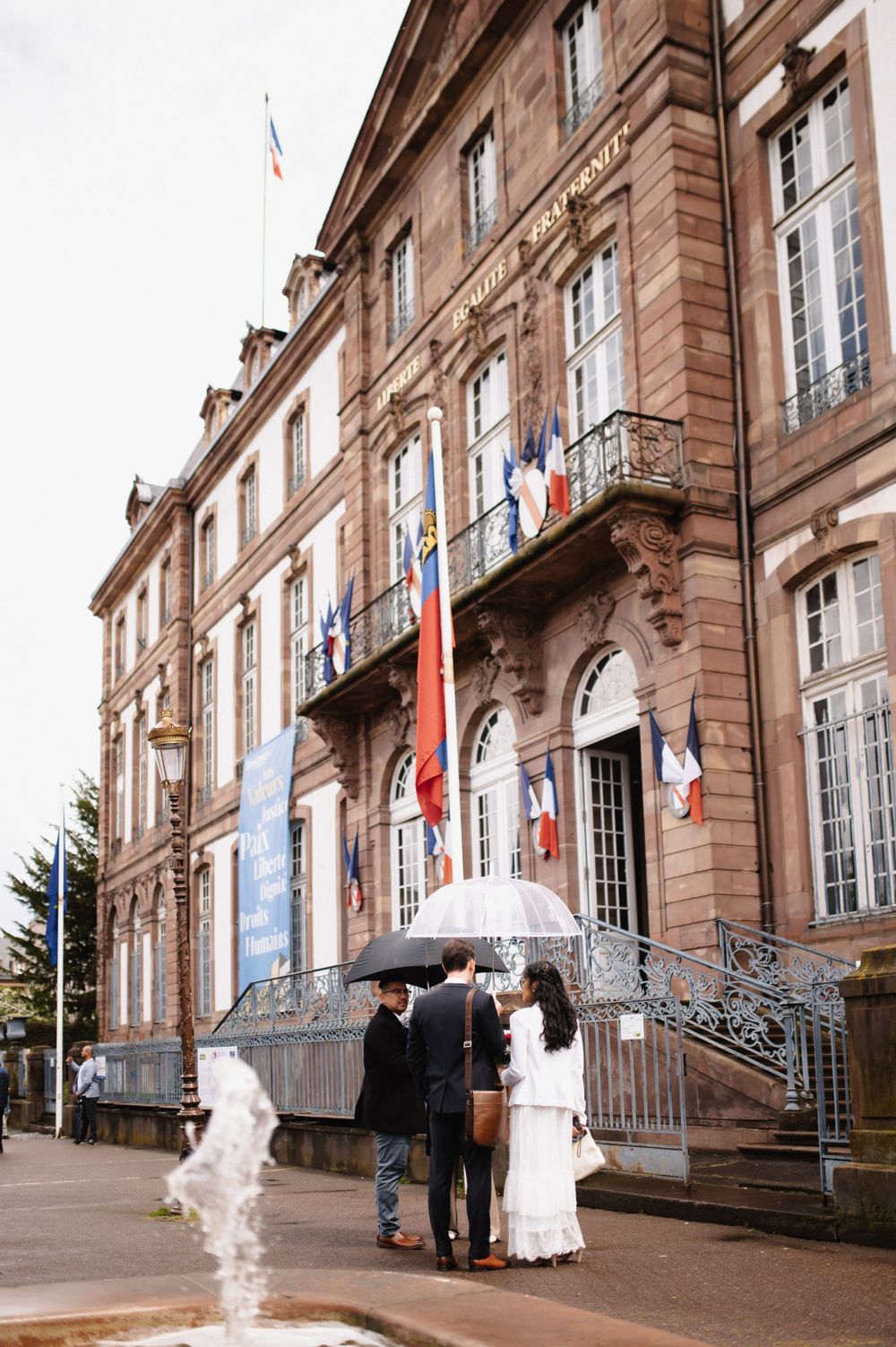 La cérémonie civile à l'hôtel de ville de Strasbourg