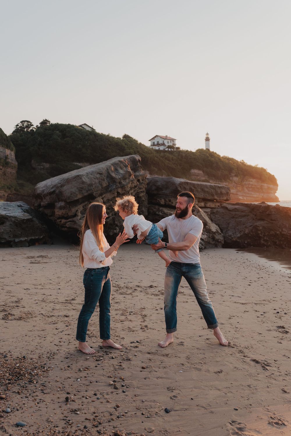 Séance photo famille plage anglet