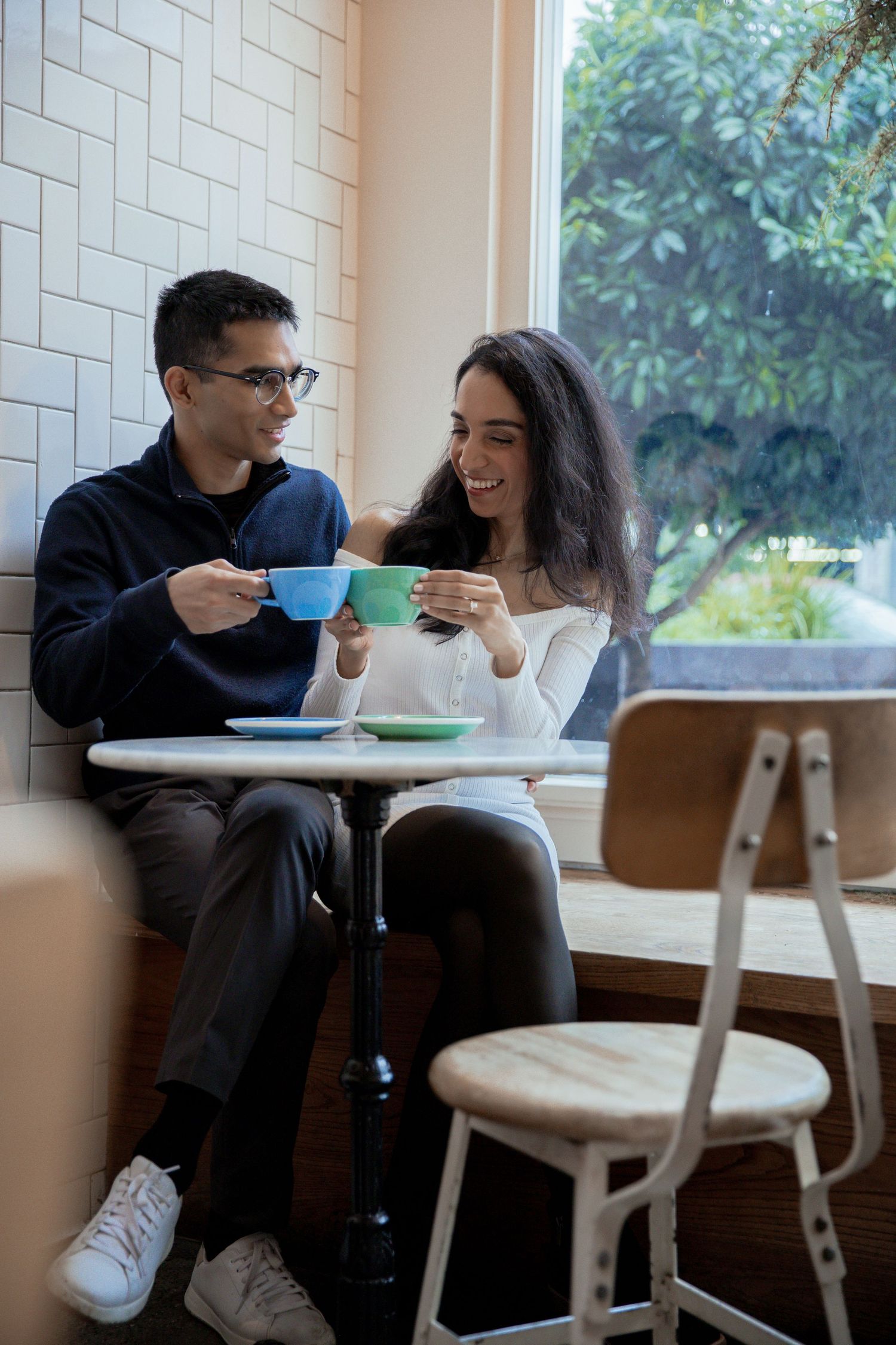 San Francisco engagement coffee shop the mill
