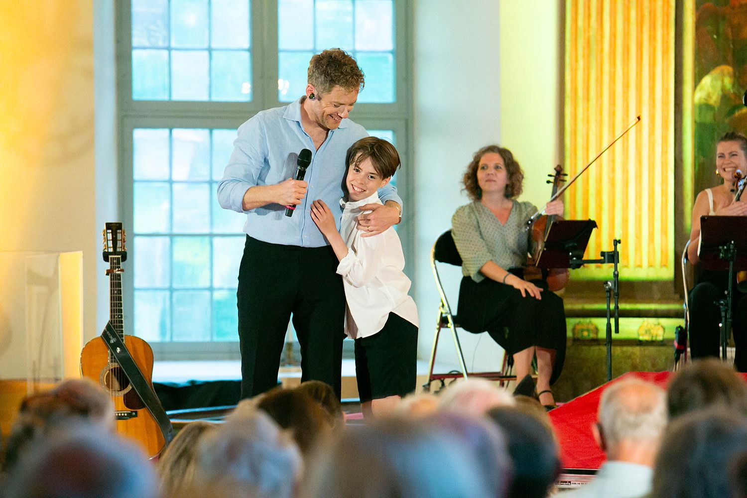Sommarkonsert i Sankt Anna 2024. Peter Johansson och Matilda Grün. Fotograf Rebecca Nordin.