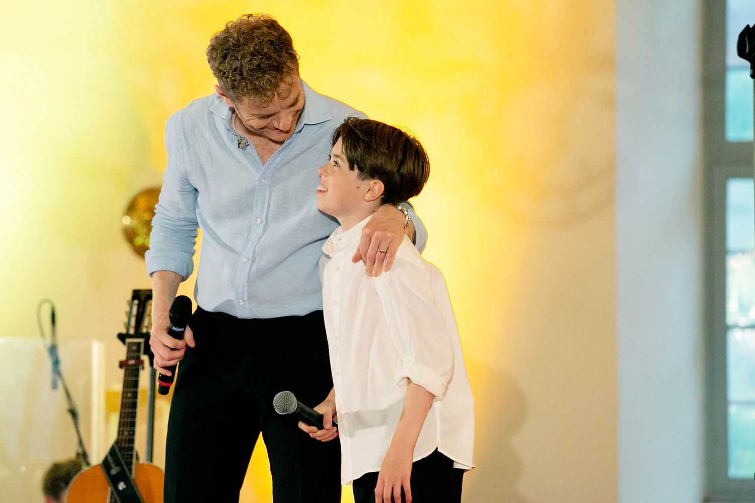 Sommarkonsert i Sankt Anna 2024. Peter Johansson och Matilda Grün. Fotograf Rebecca Nordin.