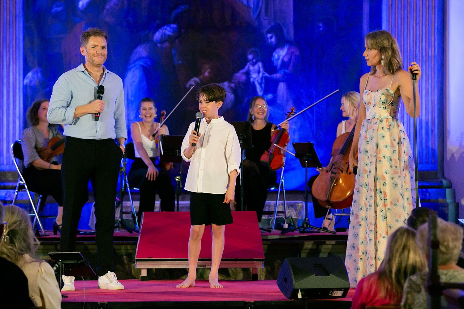 Sommarkonsert i Sankt Anna 2024. Peter Johansson och Matilda Grün. Fotograf Rebecca Nordin.